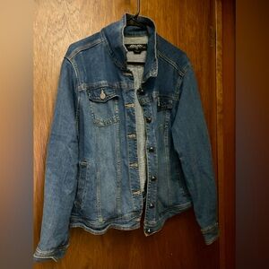 Jou Jou Jean Jacket Womens Trucker Size 2X Premium Denim Collection Blue Faded